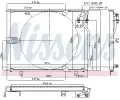 NISSENS Kondenztor - klimatizace NIS 94158, 94158