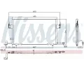 NISSENS Kondenztor klimatizace NIS 94200, 94200