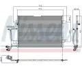 NISSENS Kondenztor - klimatizace NIS 94207, 94207