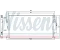 NISSENS Kondenztor klimatizace NIS 94267, 94267