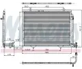 NISSENS Kondenztor klimatizace NIS 94282, 94282