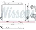 NISSENS Kondenztor - klimatizace NIS 94285, 94285
