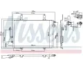 NISSENS Kondenztor - klimatizace NIS 94324, 94324
