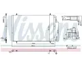 NISSENS Kondenztor - klimatizace NIS 94392, 94392