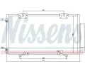 NISSENS Kondenztor - klimatizace NIS 94540, 94540