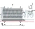 NISSENS Kondenztor - klimatizace NIS 94560, 94560