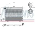 NISSENS Kondenztor klimatizace NIS 94595, 94595