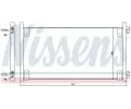NISSENS Kondenztor klimatizace NIS 94596, 94596