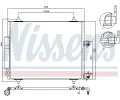 NISSENS Kondenztor - klimatizace NIS 94609, 94609