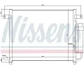 NISSENS Kondenztor - klimatizace NIS 94640, 94640