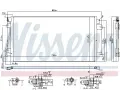 NISSENS Kondenztor klimatizace NIS 94660, 94660