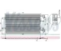 NISSENS Kondenztor - klimatizace NIS 94678, 94678