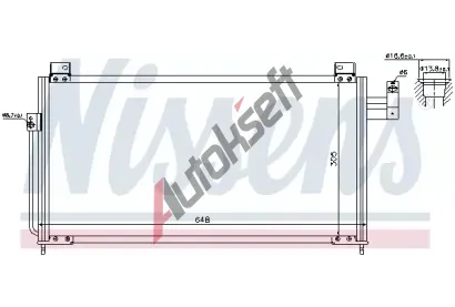 NISSENS Kondenztor - klimatizace NIS 94705, 94705