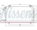 NISSENS Kondenztor - klimatizace NIS 94719, 94719