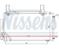 NISSENS Kondenz�tor klimatizace NIS 94735, 94735