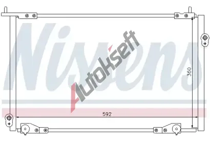 NISSENS Kondenztor - klimatizace NIS 94736, 94736