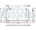 NISSENS Kondenztor - klimatizace NIS 94740, 94740