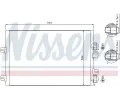 NISSENS Kondenztor - klimatizace NIS 94745, 94745