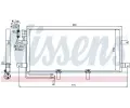 NISSENS Kondenztor klimatizace NIS 94834, 94834