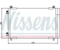 NISSENS Kondenztor klimatizace NIS 94837, 94837