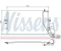 NISSENS Kondenztor klimatizace NIS 94862, 94862