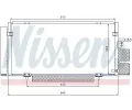 NISSENS Kondenztor klimatizace NIS 94885, 94885