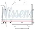 NISSENS Kondenztor - klimatizace NIS 94891, 94891