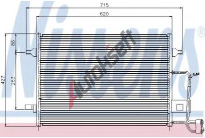 NISSENS Kondenztor klimatizace NIS 94922, 94922