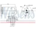 NISSENS Vysoue klimatizace NIS 95007, 95007