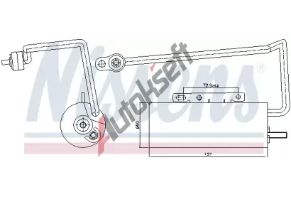 NISSENS Vysoue klimatizace NIS 95410, 95410