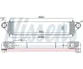 NISSENS Chladič vzduchu intercooler NIS 961005, 961005