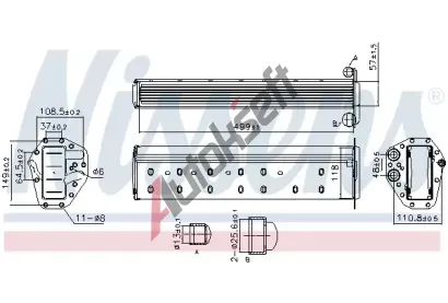 NISSENS Chladič vzduchu intercooler NIS 961227, 961227 NISSENS Chladič vzduchu intercooler NIS 961227, 961227