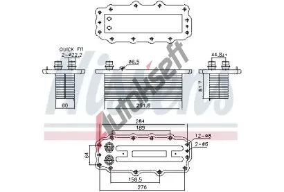 NISSENS Chladi� vzduchu intercooler ** FIRST FIT ** NIS 961295, 961295