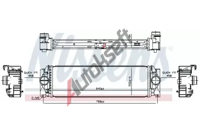 NISSENS Chladič vzduchu intercooler ** FIRST FIT ** NIS 961312, 961312 NISSENS Chladič vzduchu intercooler ** FIRST FIT ** NIS 961312, 961312