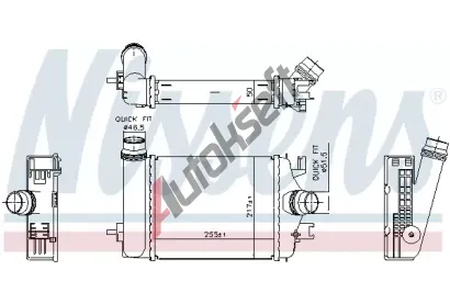 NISSENS Chladi vzduchu intercooler NIS 961313, 961313