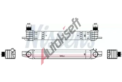 NISSENS Chladič vzduchu intercooler NIS 961336, 961336 NISSENS Chladič vzduchu intercooler NIS 961336, 961336