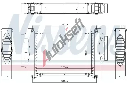 NISSENS Chladi� vzduchu intercooler NIS 961604, 961604