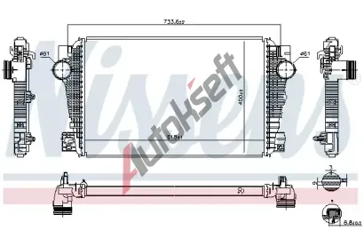 NISSENS Chladi vzduchu intercooler NIS 96258, 96258
