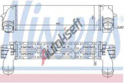 NISSENS Chladič vzduchu intercooler NIS 96439, 96439 NISSENS Chladič vzduchu intercooler NIS 96439, 96439