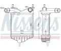 NISSENS Chladi vzduchu intercooler NIS 96703, 96703