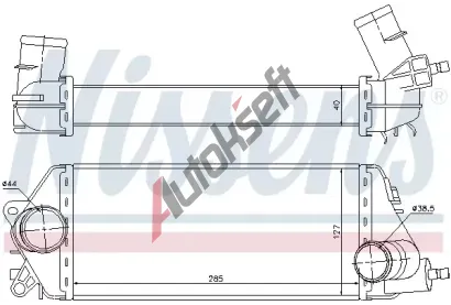 NISSENS Chladi vzduchu intercooler NIS 96776, 96776