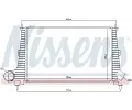 NISSENS Chladi vzduchu intercooler NIS 96891, 96891