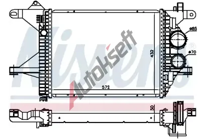 NISSENS Chladi� vzduchu intercooler NIS 96976, 96976