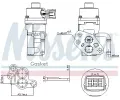 NISSENS AGR ventil NIS 98168, 98168