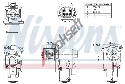NISSENS AGR ventil NIS 98174, 98174
