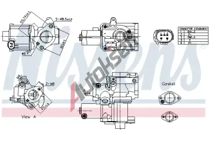 NISSENS AGR ventil NIS 98199, 98199