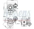 NISSENS AGR ventil NIS 98225, 98225