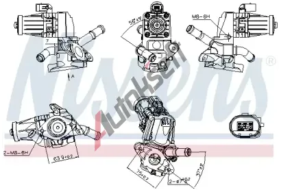 NISSENS AGR ventil NIS 98238, 98238