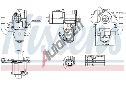NISSENS AGR ventil NIS 98264, 98264