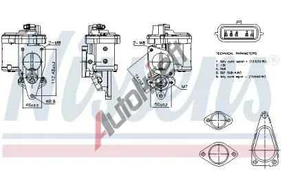 NISSENS AGR ventil NIS 98272, 98272